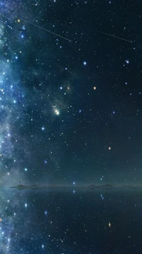 night, stars wallpaper