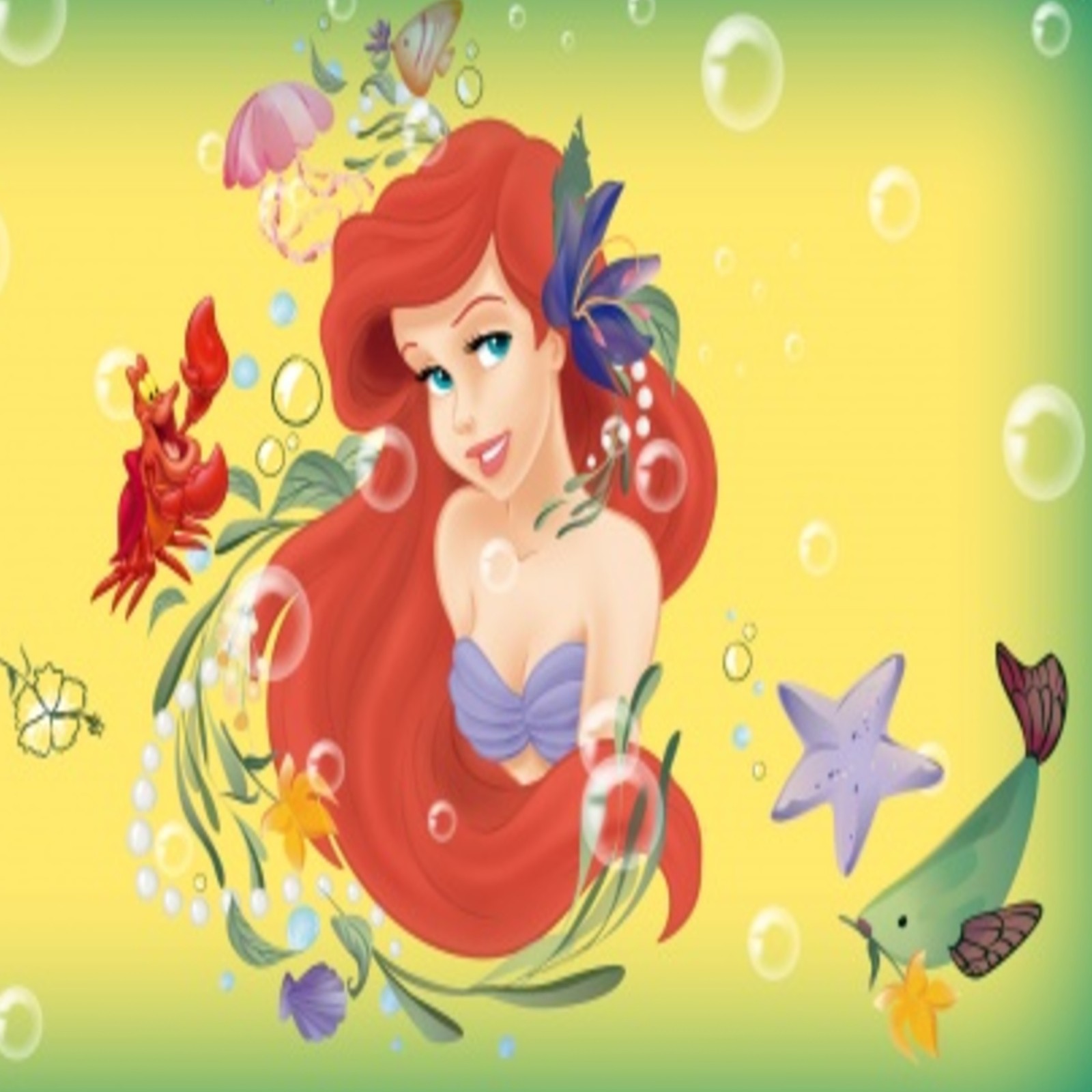 Papéis de parede da ariel, a pequena sereia. (desenhos animados, a pequena sereia, the little mermaid)