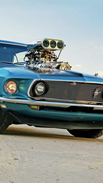 1969 Ford Mustang Pro Street mit Supercharger