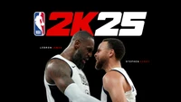 NBA 2K25: LeBron James e Stephen Curry em um confronto épico