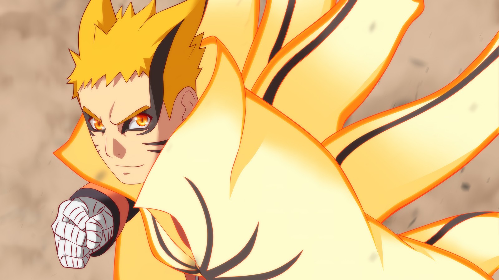 Lade naruto uzumaki, anime, baryon modus Hintergrund herunter