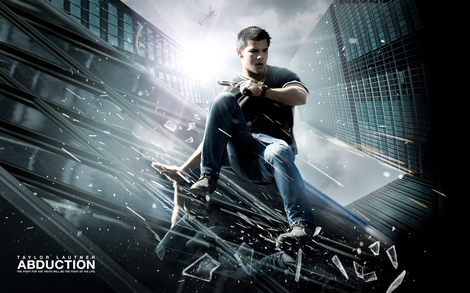 Affiche de film arafson d'un homme chevauchant un skateboard à travers une ville (taylor lautner, artiste musical, film daction, effets visuels, film)