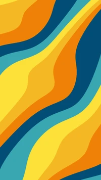 orange, graphic design, colorfulness, azure, line wallpaper