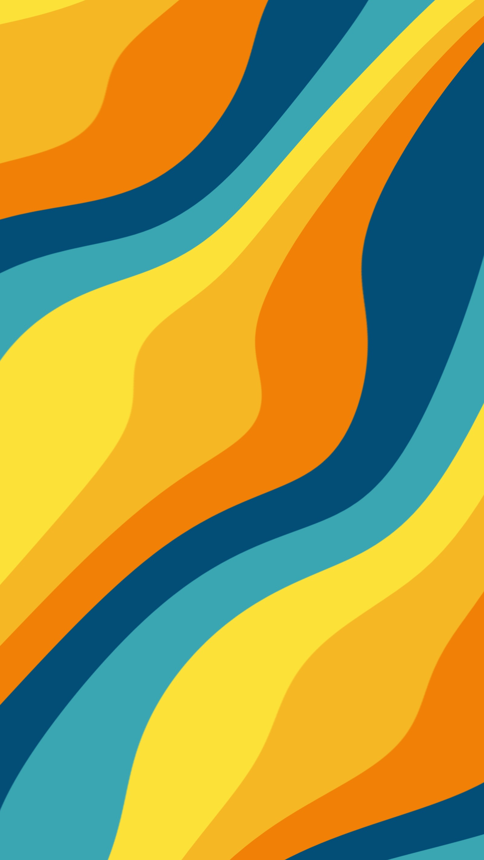 A close up of a colorful abstract background with wavy lines (orange, graphic design, colorfulness, azure, line)