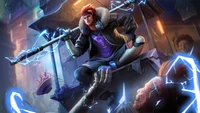 Sunlit Street Legend: A Heroic Figure from Mobile Legends Battlegrounds