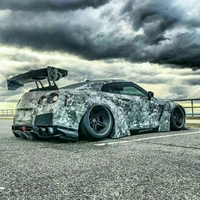 2017 Nissan GT-R R35 Tuning with Camouflage Wrap