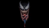 Spiderman vs. Venom: A Dynamic Showdown in Dark Artwork