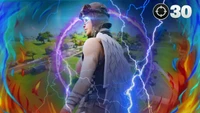 Renegade Raider entouré de forces énergétiques