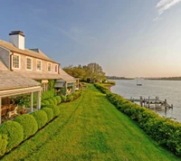 Maison de luxe au bord de l'eau avec chemin pittoresque à NY