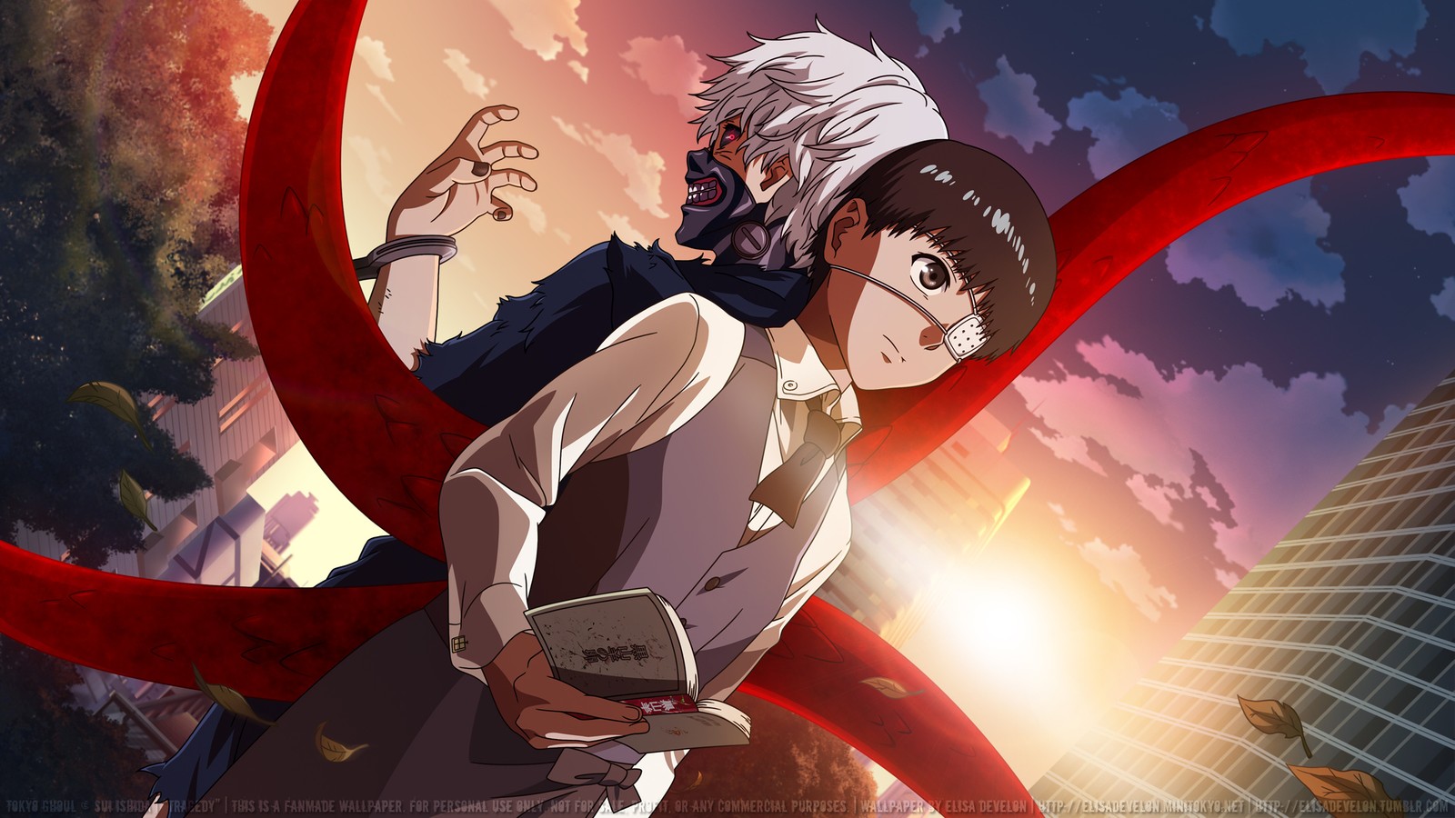 Descargar fondo de pantalla héroes, tokyo ghoul, kaneki ken, blanco, anime