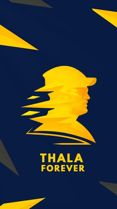 Thala pour toujours : Hommage à MS Dhoni en Jaune