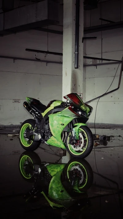 Tuning de motos Yamaha : vitesse et style en vert