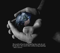 albert, earth, einstein, hands, quote wallpaper