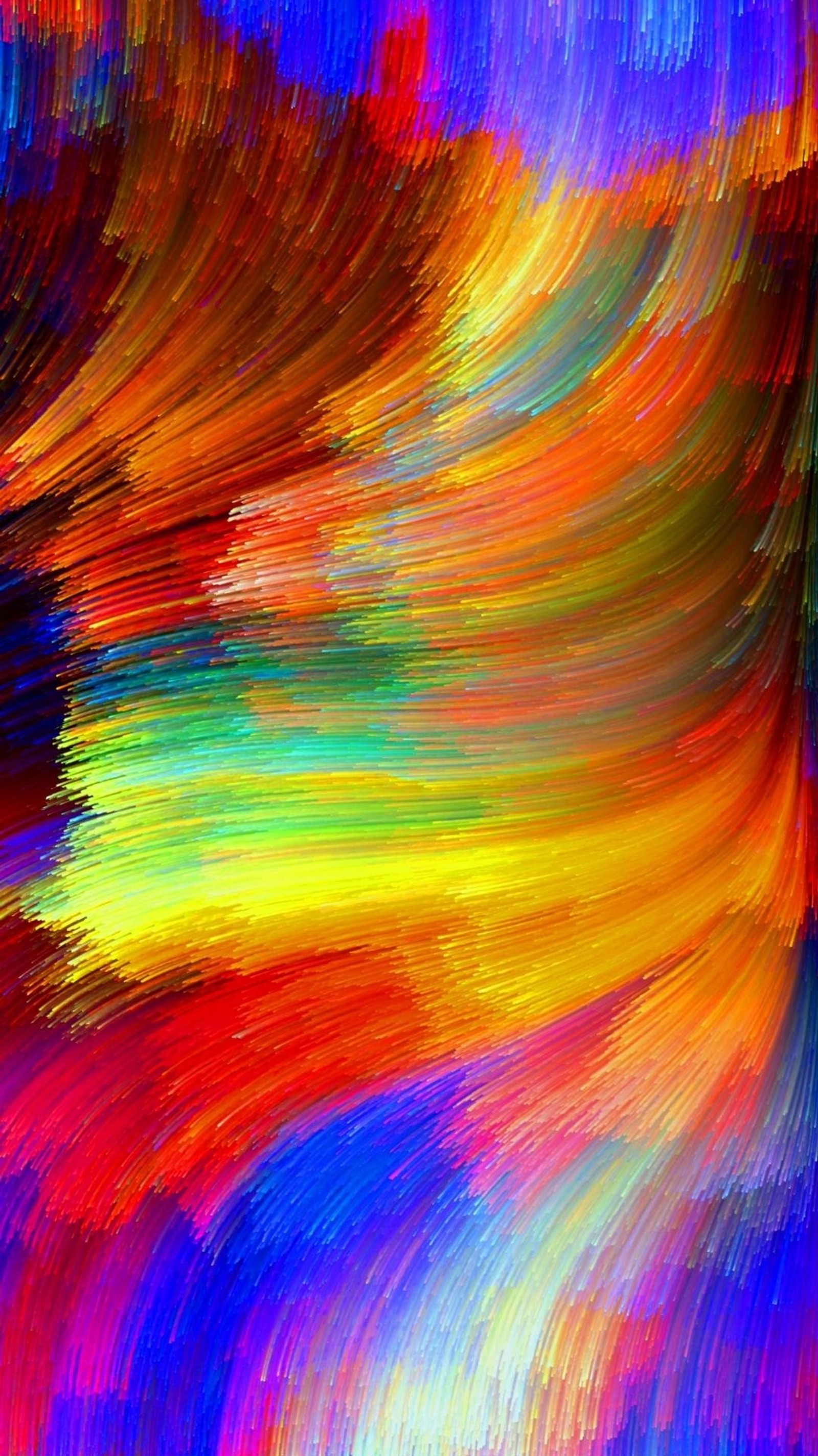 Uma pintura de uma onda abstrata colorida (fundo, bonito, colorido, legal, design)