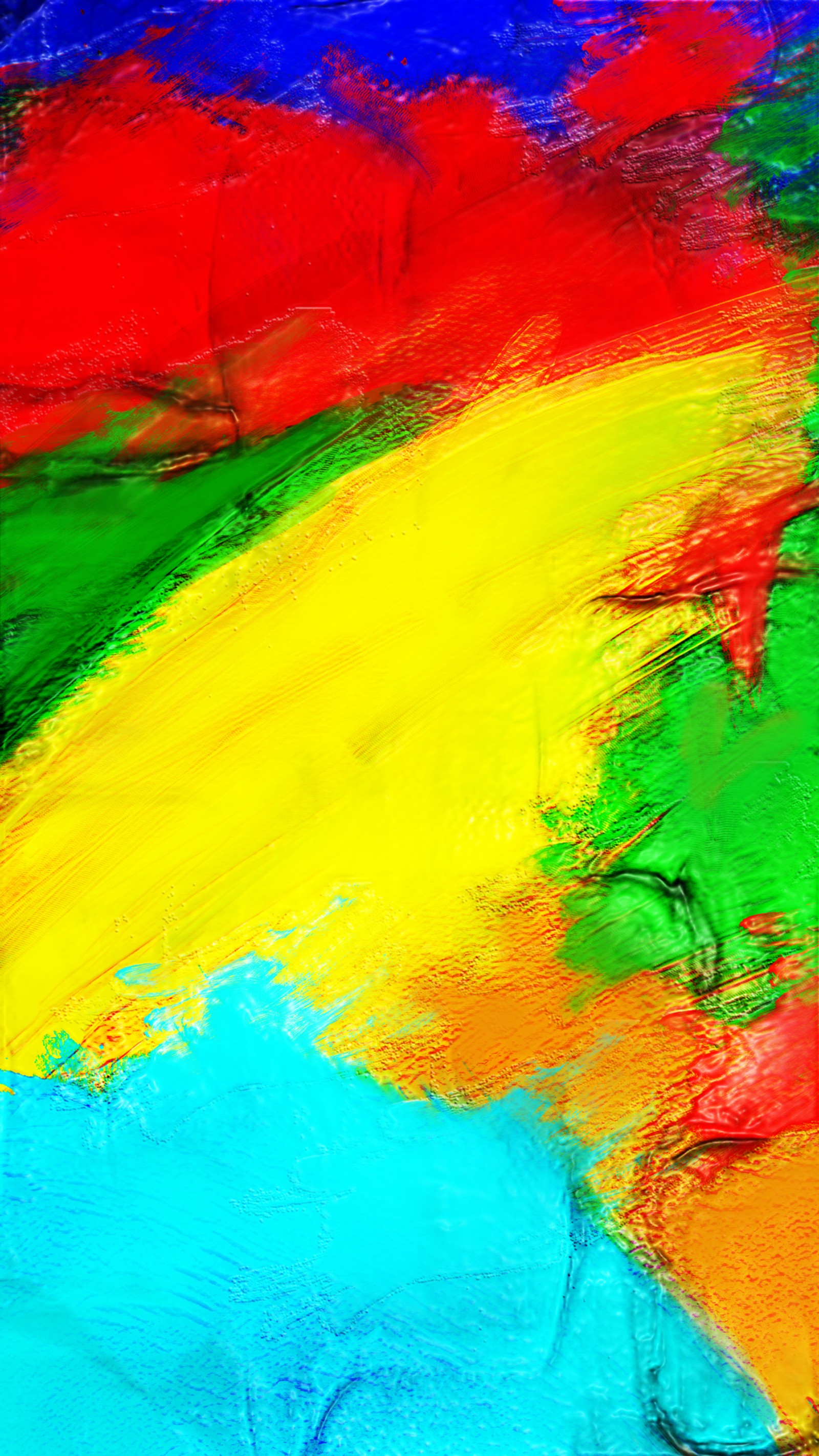 A close up of a colorful painting of a person with a tennis racket (micromax, android, colorfulness, yellow, red)