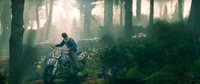 Freeriding Adventure in a Lush Forest with Police Pursuit