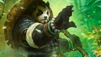 pandaren, world of warcraft, video game wallpaper