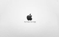 Logo Apple MacBook Pro en noir et blanc avec citation inspirante