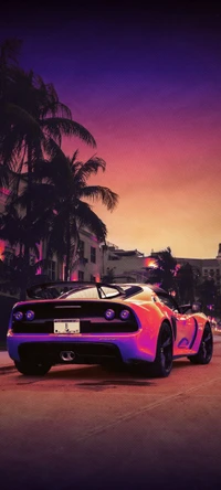 reflection, poster, miami, wheel, cars wallpaper