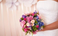 wedding, flower bouquet, floristry, floral design, wedding reception wallpaper