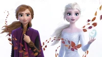 Anna und Elsa aus Die Eiskönigin 2: Eine Reise der Schwesternschaft