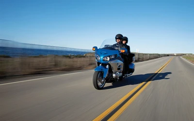 мотоцикл, машина, дорога, путешествие на автомобиле, harley davidson electra glide