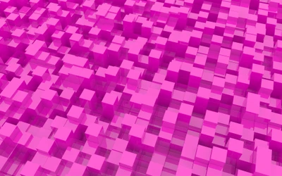 Vibrant Pink Cubes in a Textured Pattern