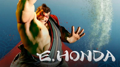 E. Honda from Street Fighter 6 in an action pose