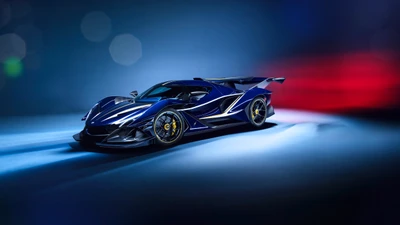 Динамическая синяя эстетика: Apollo Intensa Emozione гиперкар