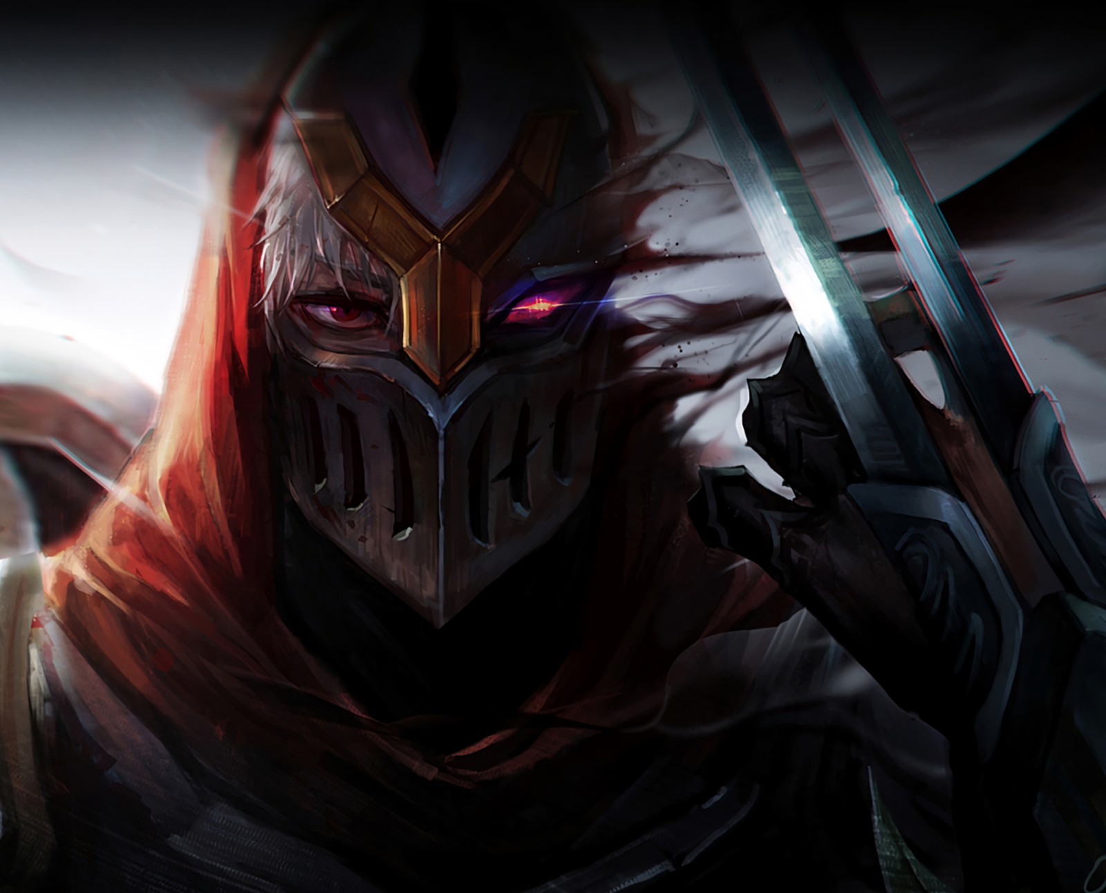 Lade league of legends, meister, ninja Hintergrund herunter