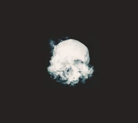 cool, skull, smoke