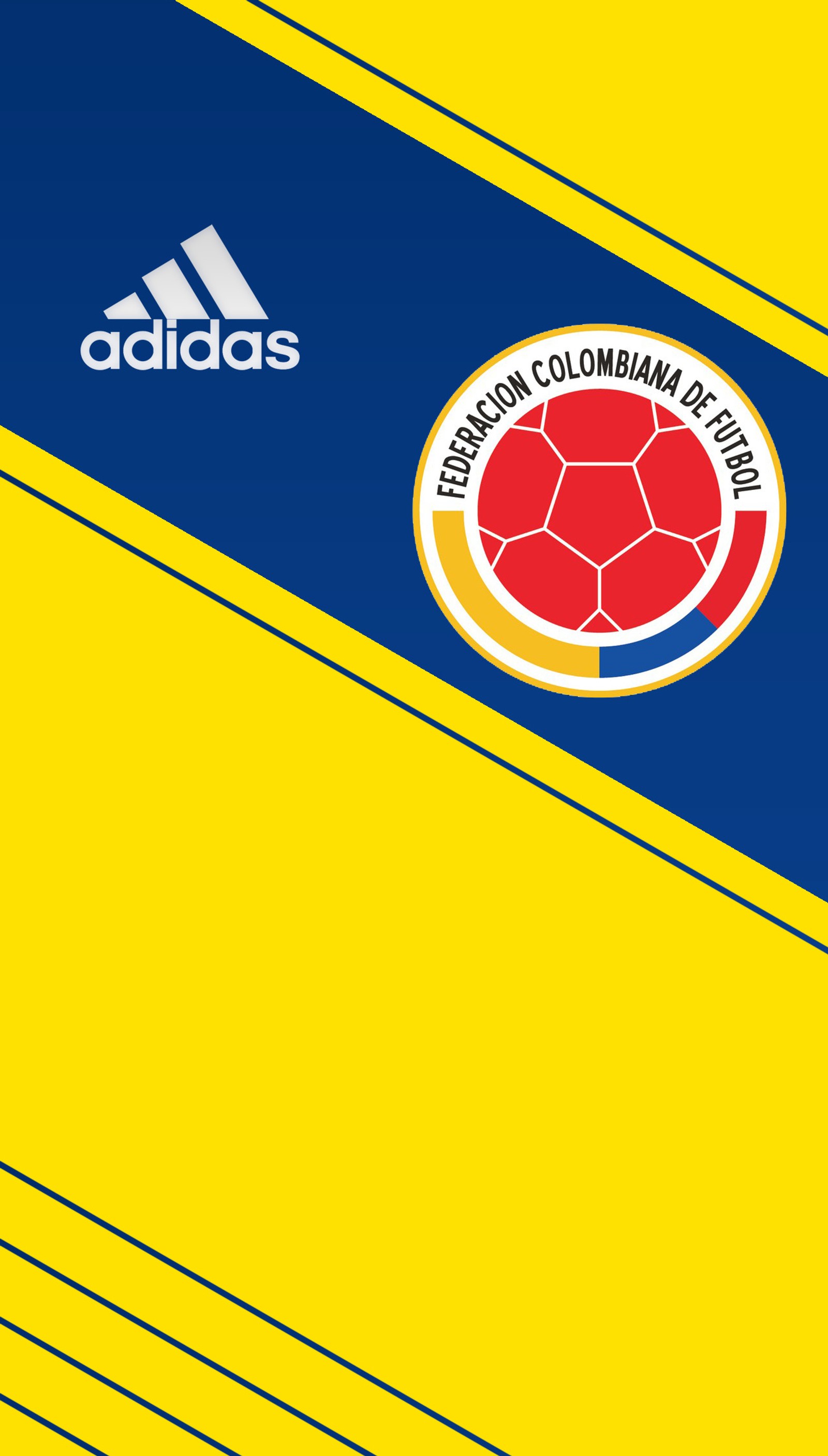 Um close em uma bola de futebol em um fundo amarelo e azul (colômbia, mundial, seleção)