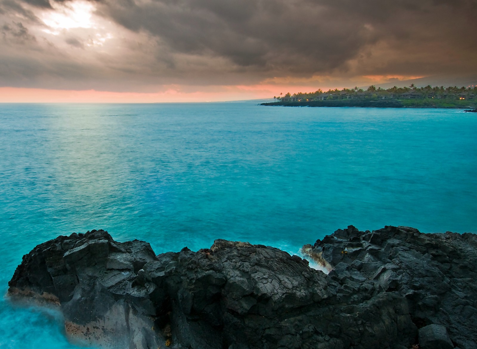 Lade hawaii, insel, ozean Hintergrund herunter