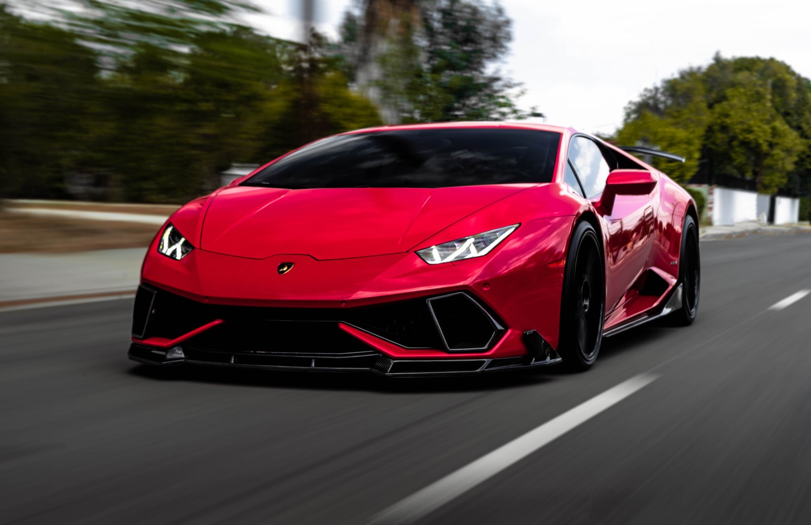 Download lamborghini huracan, red cars, 5k, cars, 4k wallpaper for free