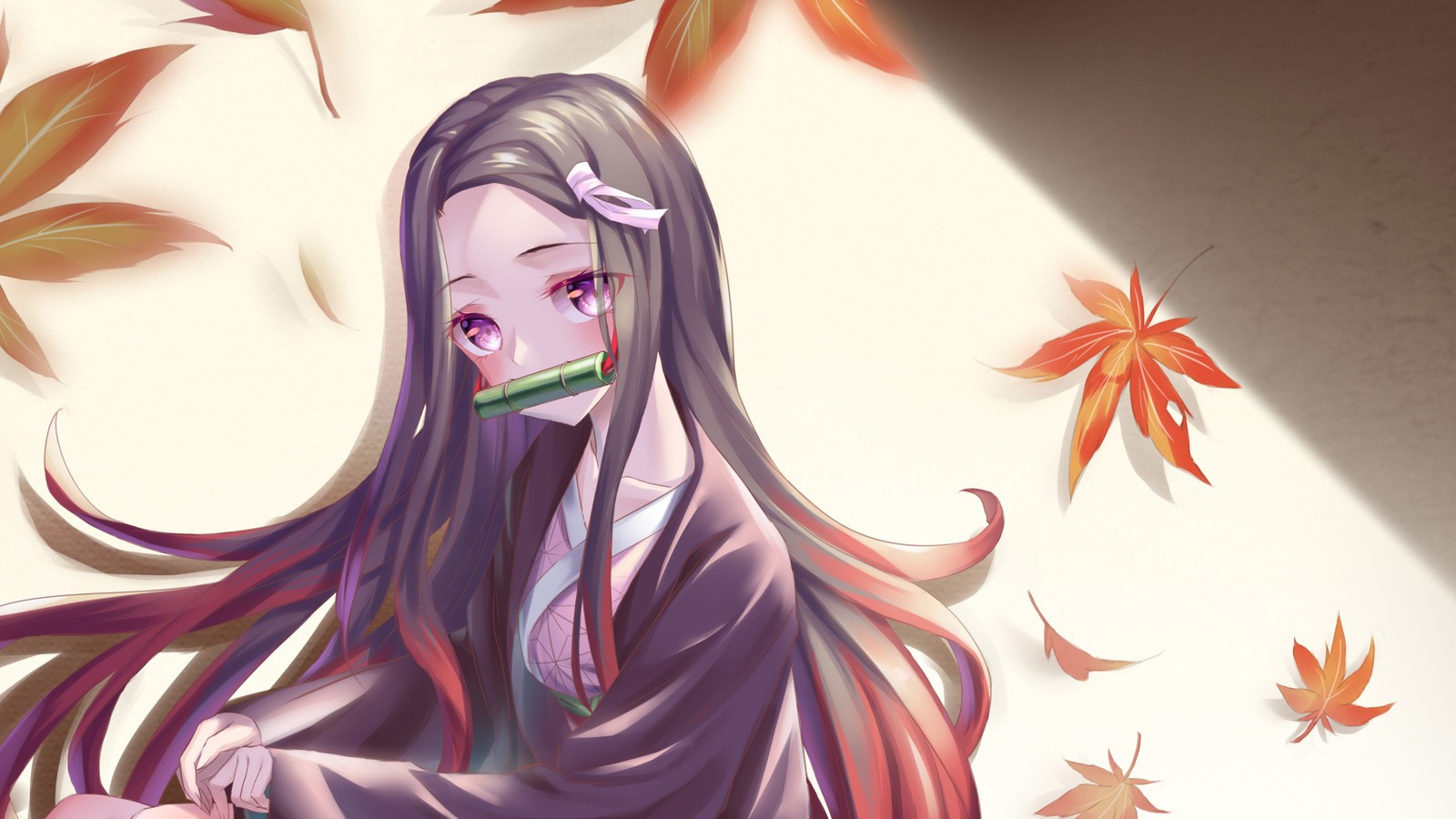 nezuko kamado, kimetsu no yaiba, demon slayer kimetsu no yaiba, anime wallpaper