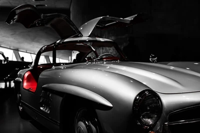 Classic Mercedes-Benz W186 with Iconic Gullwing Doors