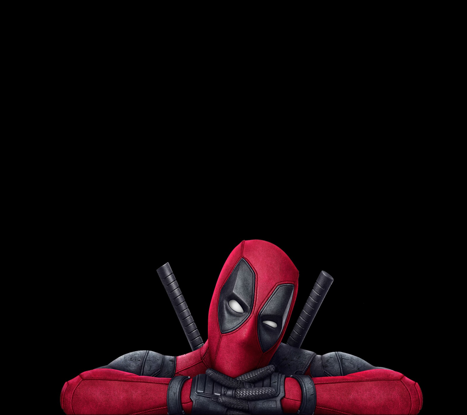 black, deadpool, red wallpaper