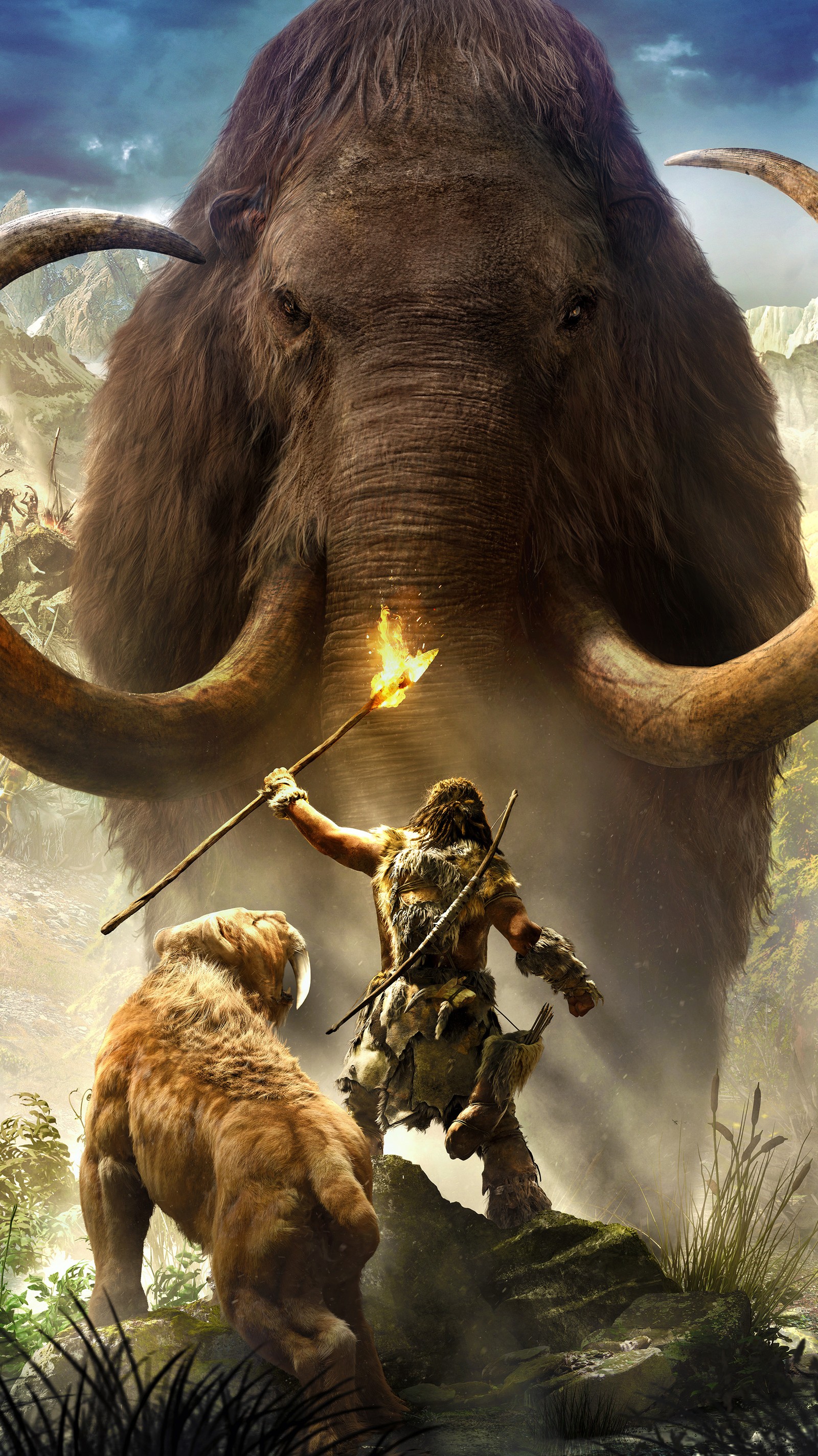 Téléchargez le fond d'écran éléphant, far cry, chasseur, primal