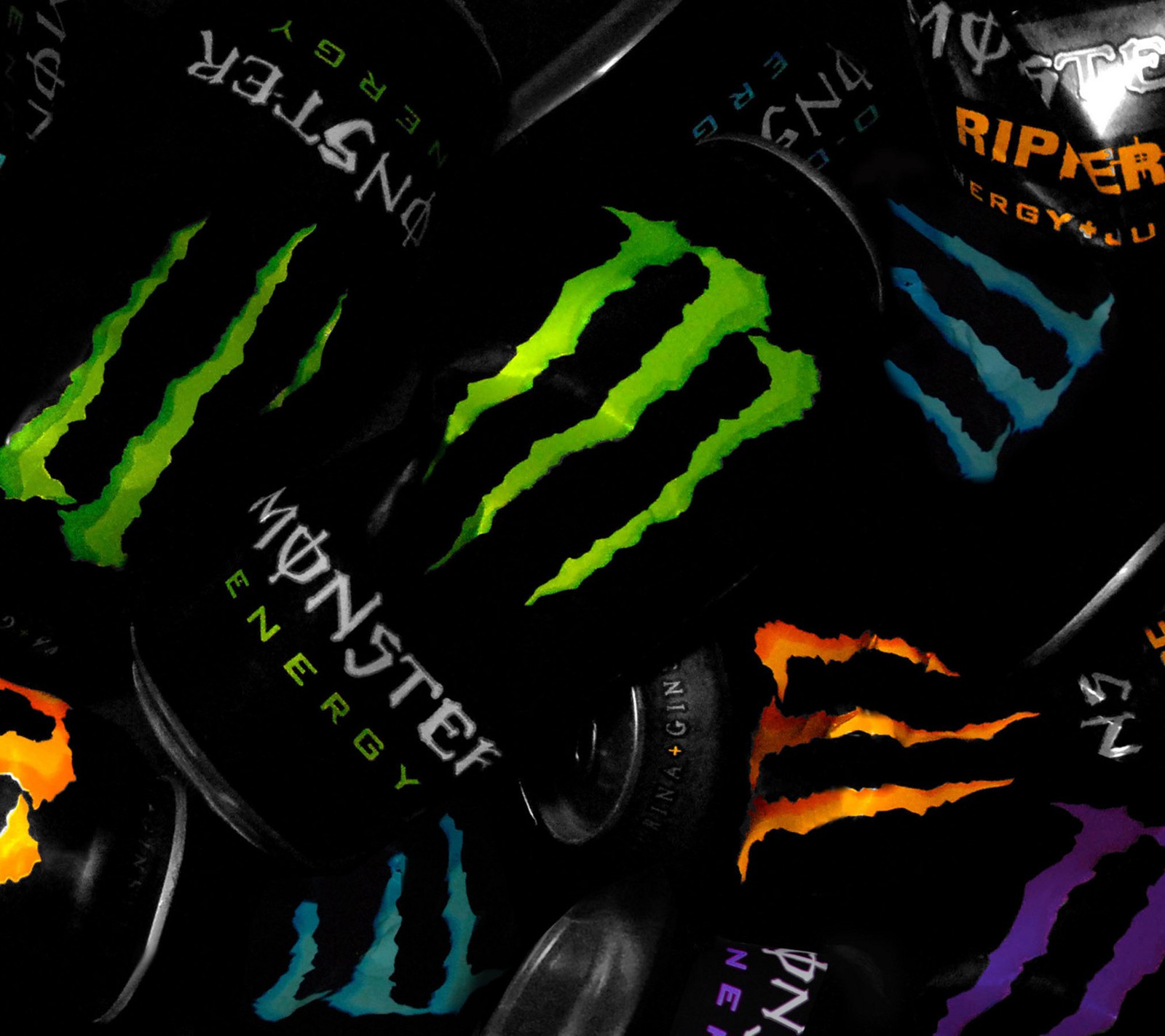 logos, monster wallpaper