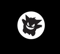 noir, fantôme, gengar, pokémon, pokemon