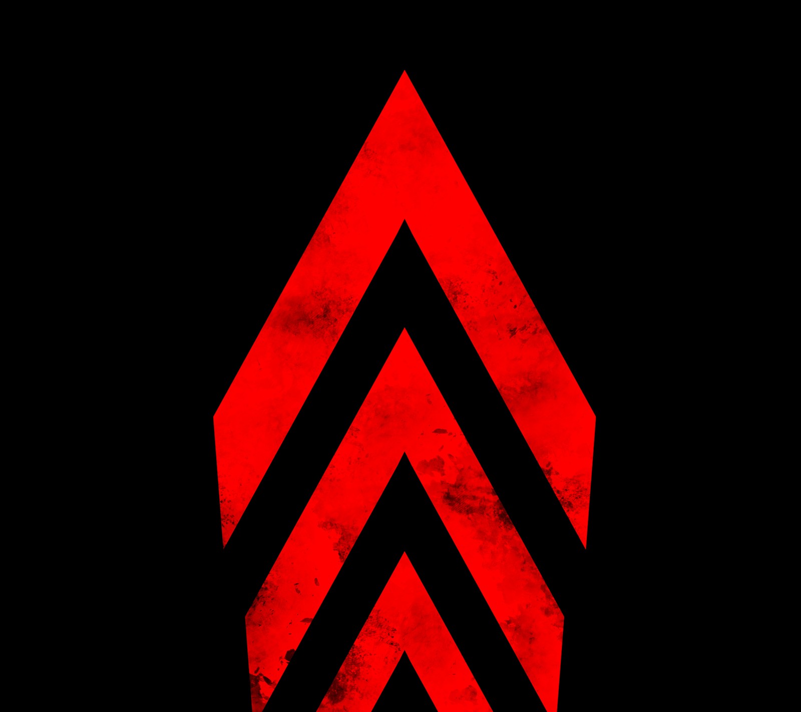 Arrows are red and black against a black background (abstract, army, arrow, assasin creed, cool)