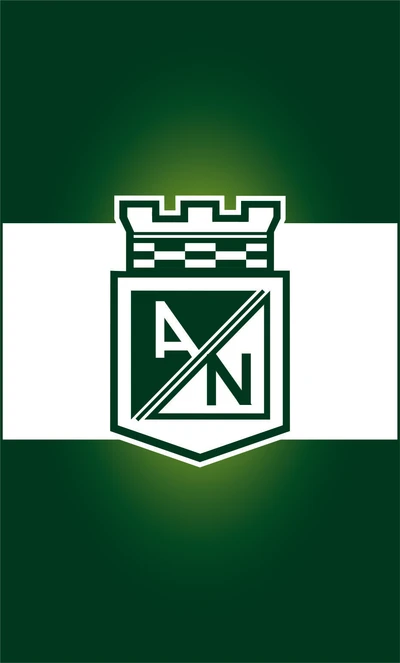 Atlético Nacional-Logo auf grünem Hintergrund