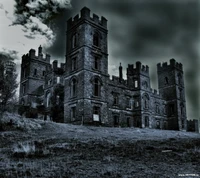 Ruines hantées d'un château sombre