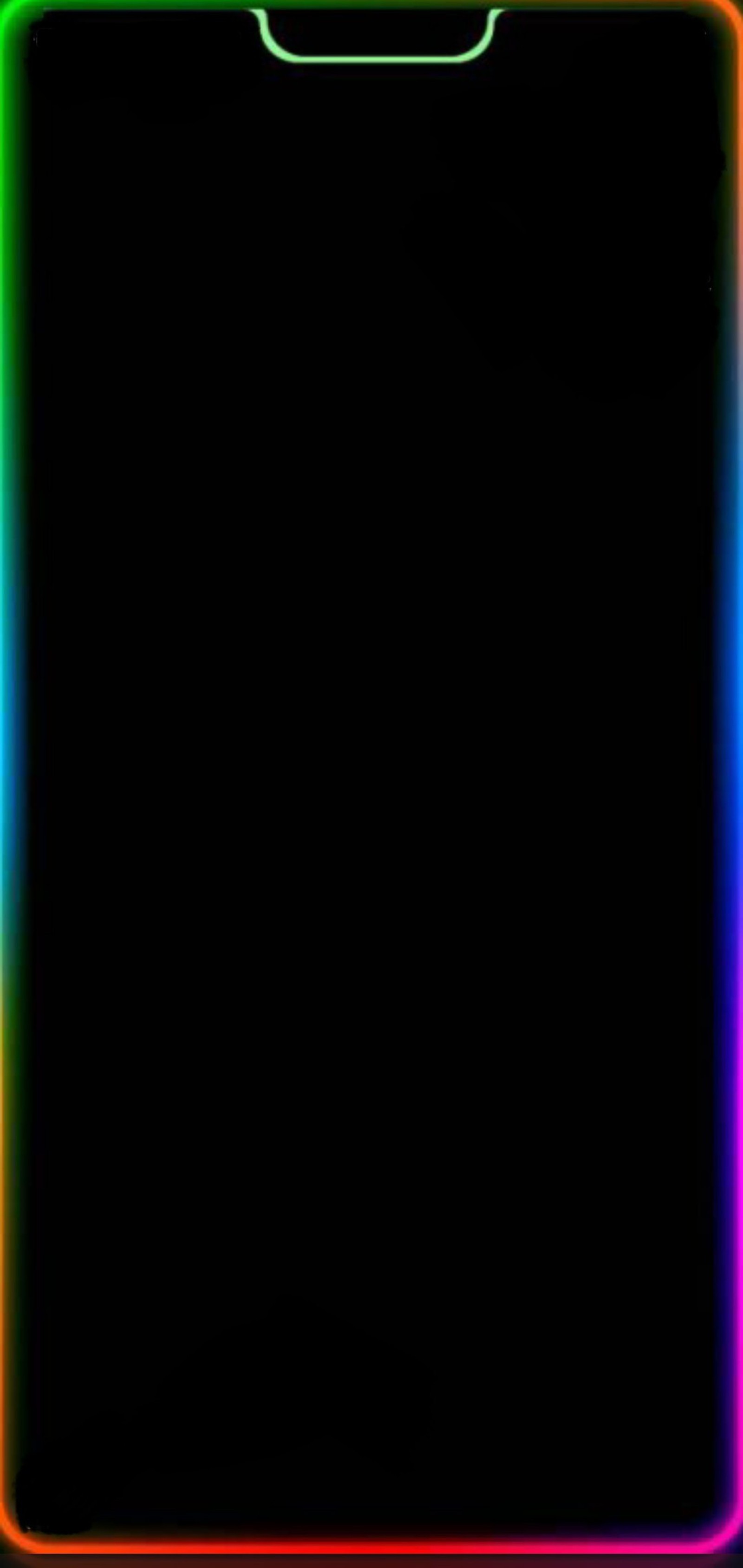 Nahaufnahme eines neonfarbigen telefonbildschirms mit schwarzem hintergrund (blau, gold, kante, rosa, hd)