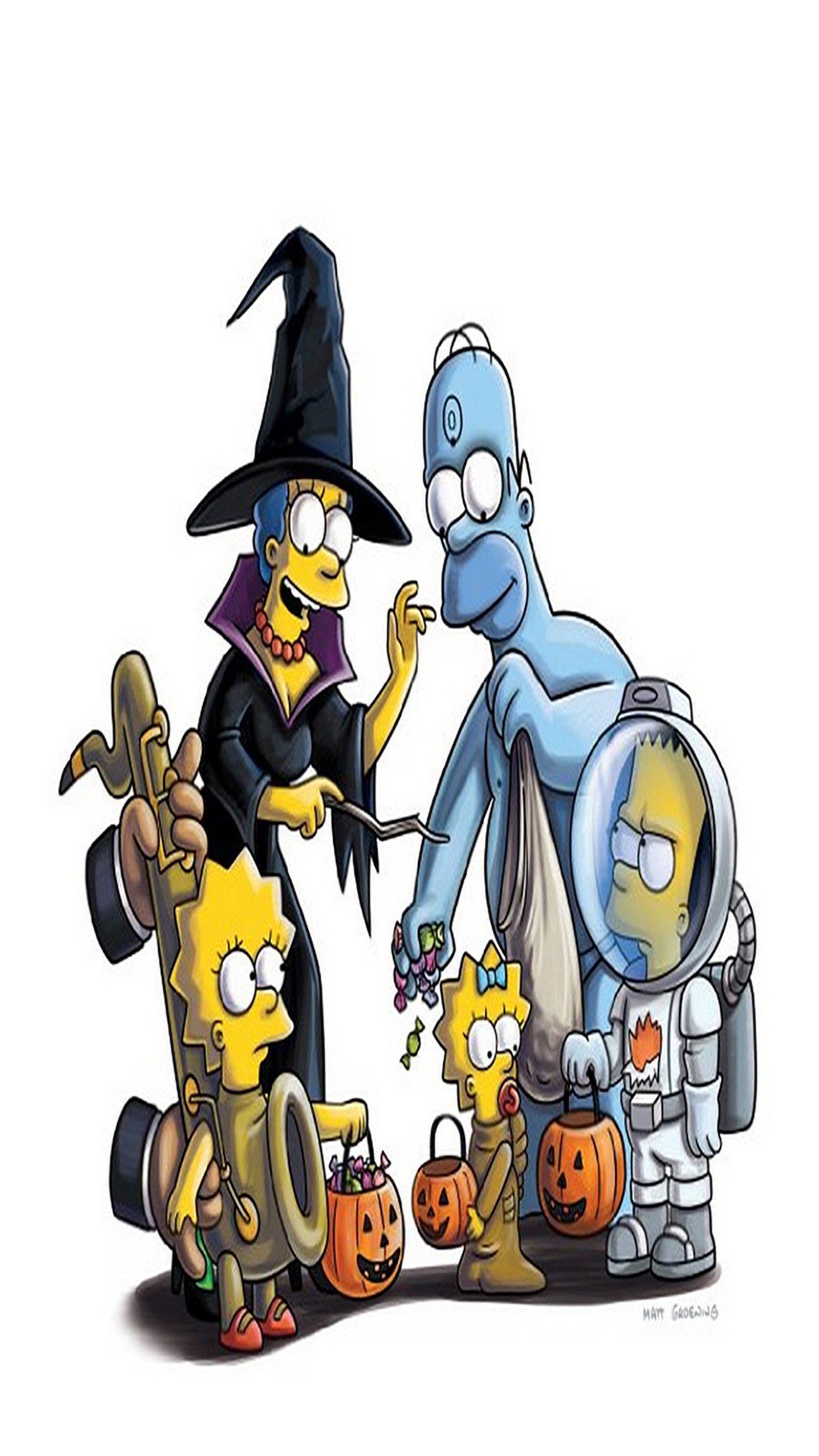 animation, cartoon, fox, halloween, the simpsons wallpaper