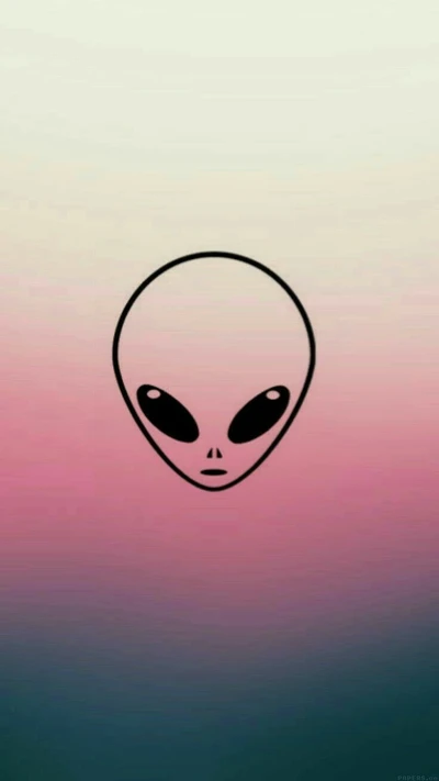 alienígena, cor, gradiente