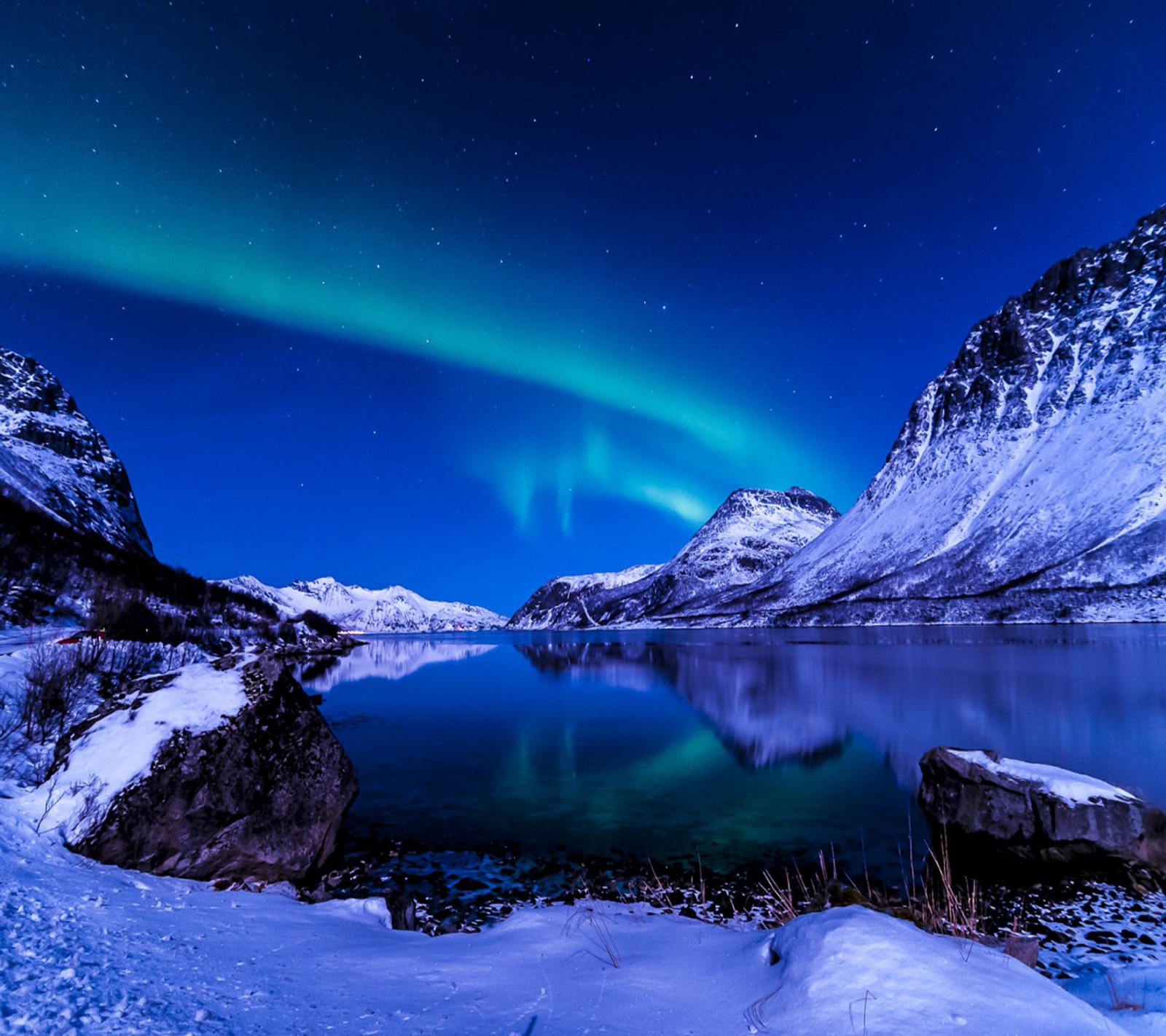 Descargar fondo de pantalla lago, invierno