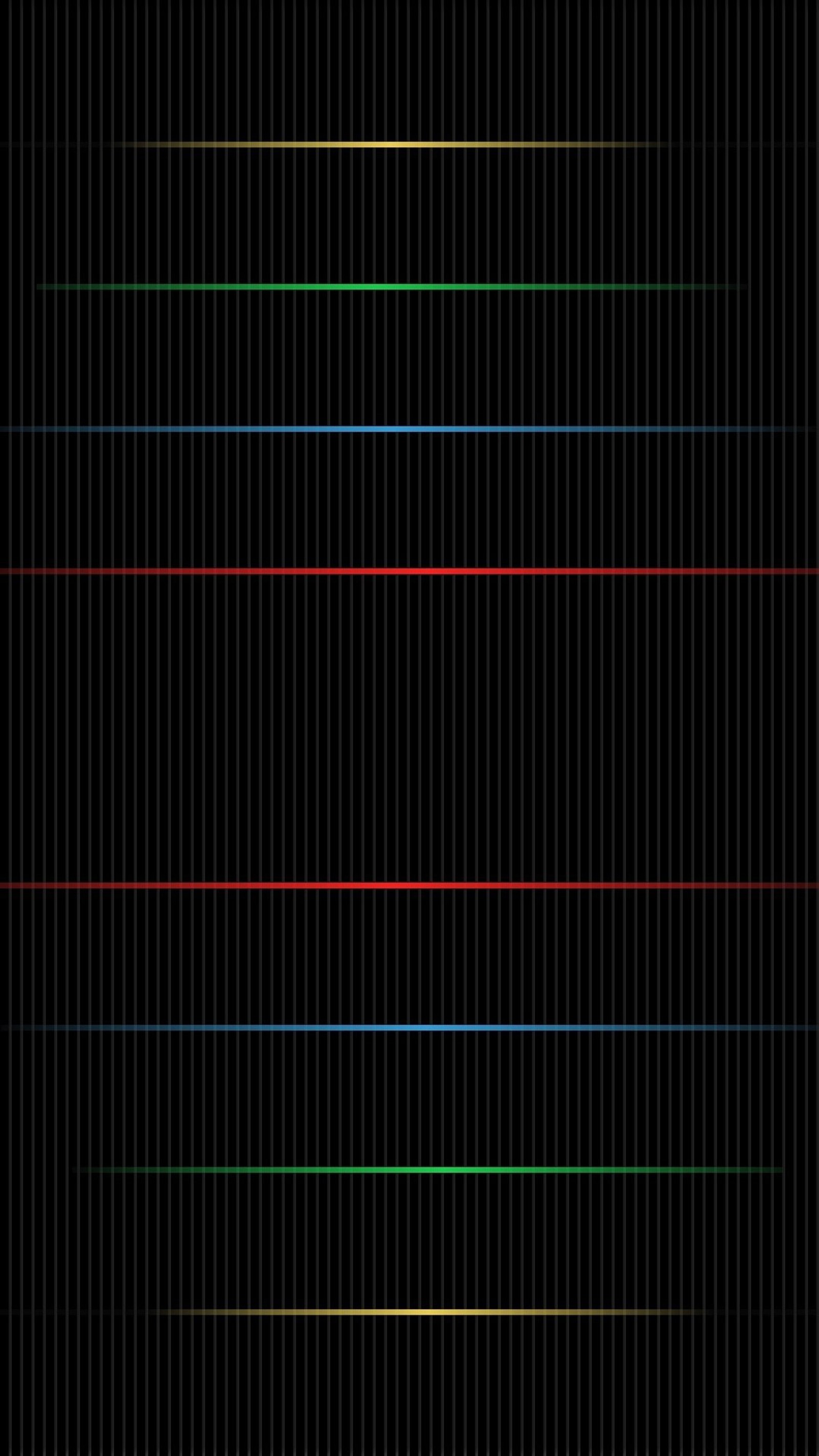 Nahaufnahme eines schwarzen hintergrunds mit einer linie farbiger linien (schwarz, bunt, farben, dunkel, linien)