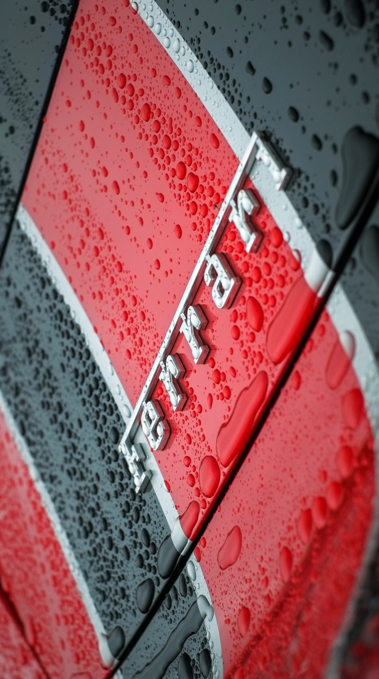 Descargar fondo de pantalla coche, logotipo, lluvia