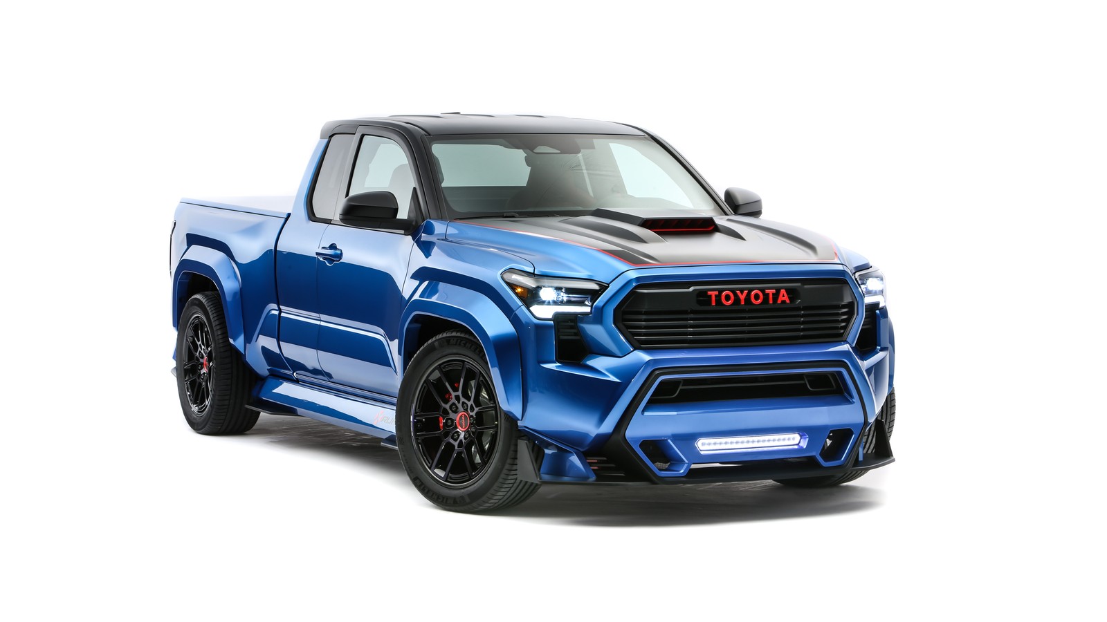 Lade toyota tacoma x runner concept, elektrische lkw, 5k, weißer hintergrund, autos herunter